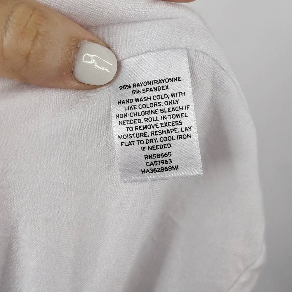 Halogen Jersey Funnel neck top white NEW 429 - Picture 6 of 7